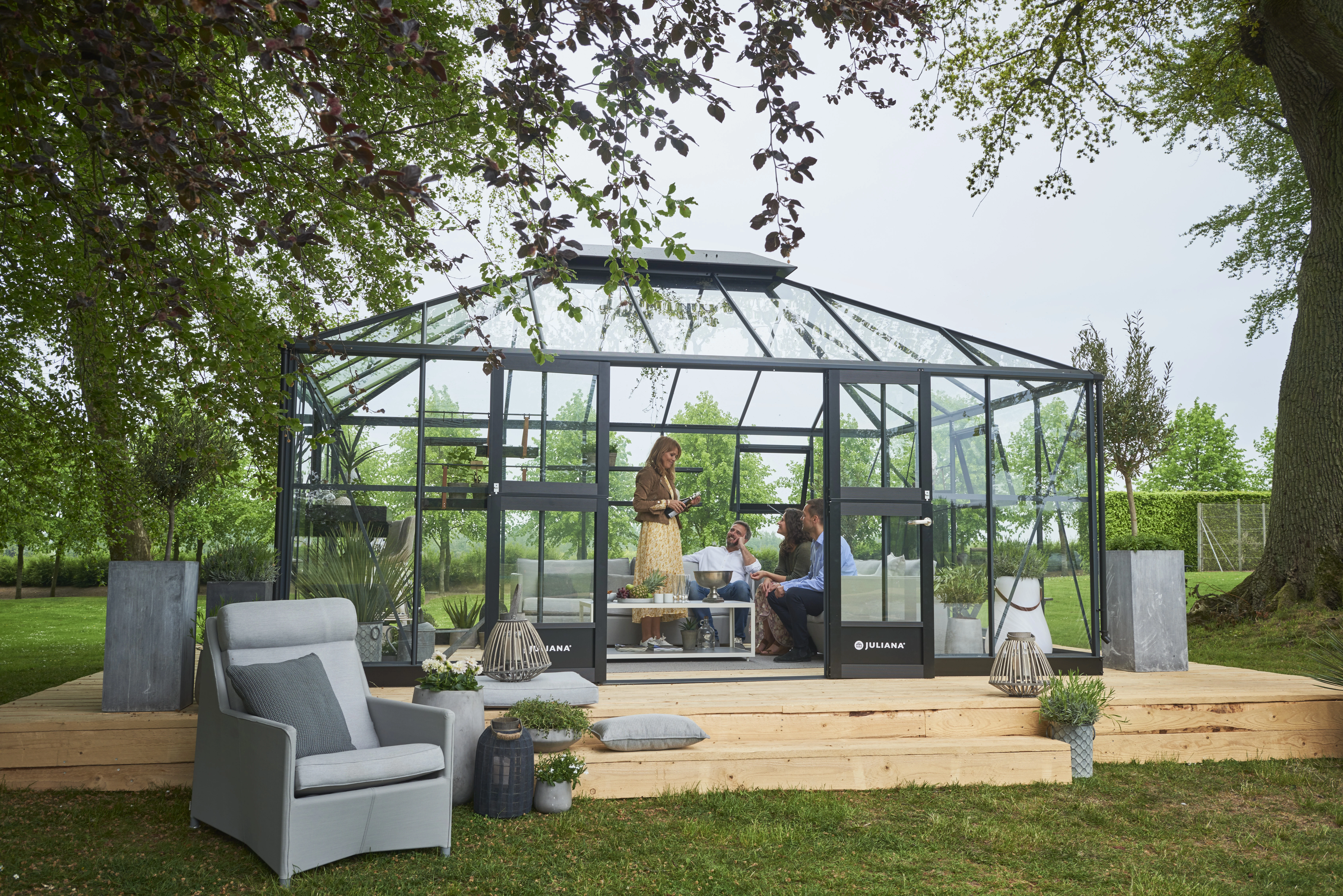 Royal Well Tuinkamer Grand Oase 18.8 m2 Antraciet - Afbeelding 1